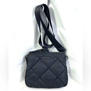 MZ Wallace Quilted Bowery XBODY Bag. Black/Gunmetal. Condition:Like New.